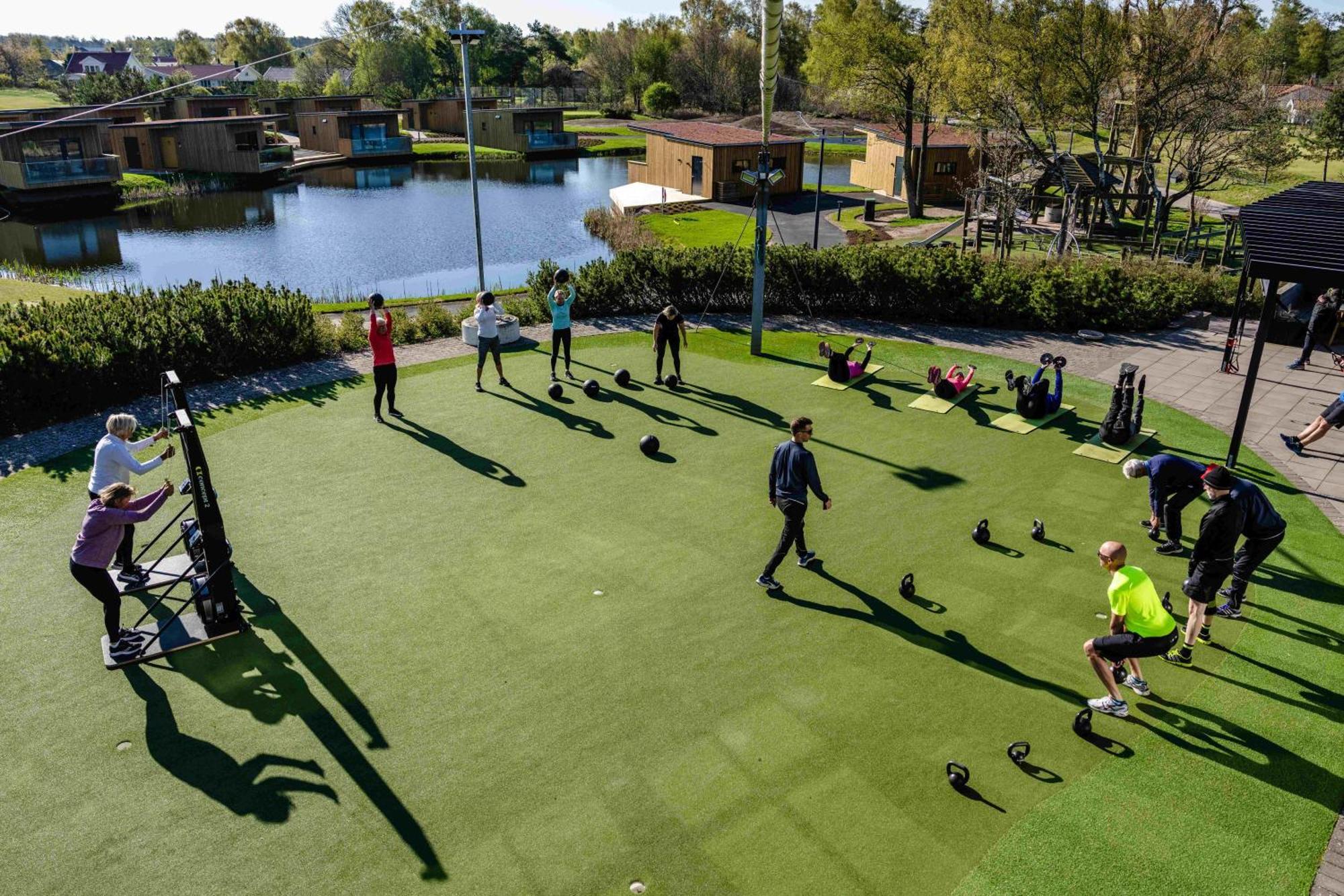 Halmstad Golfarena Stugor מראה חיצוני תמונה