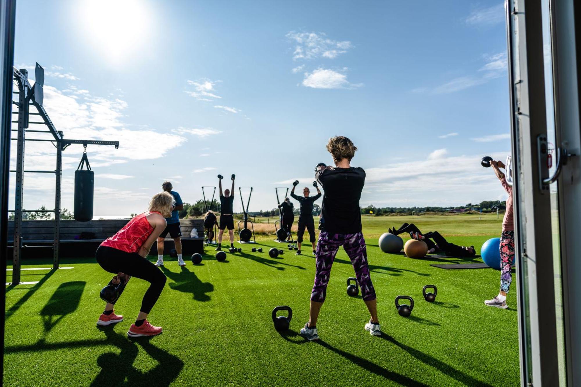 Halmstad Golfarena Stugor מראה חיצוני תמונה